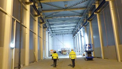 Cold Box in the Klystron Gallery, here an enormous fridge will cool down Helium from 4k to 2K (-271 degrees Celsius).