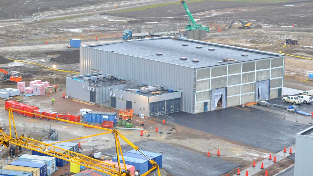 The Cryo Building, where large compressors will cool down helium gas, to be fed into the ESS accelerator tunnel making it superconductive.
