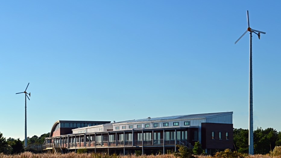 CBF Exterior with Wind Turbine CBF Exterior with Wind Turbine