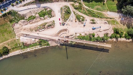 A pedestrian & cyclist bridge