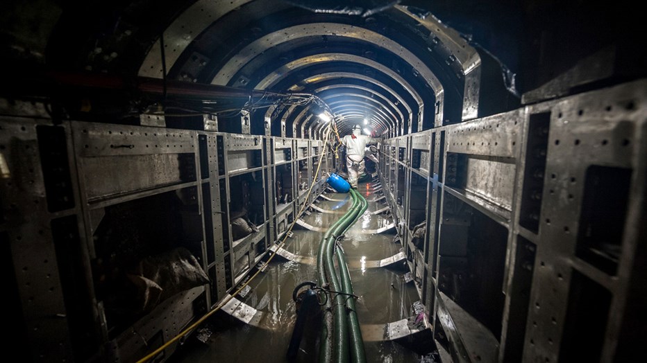 Kings Schoolars Pond inside the sewer Kings Schoolars Pond inside the sewer