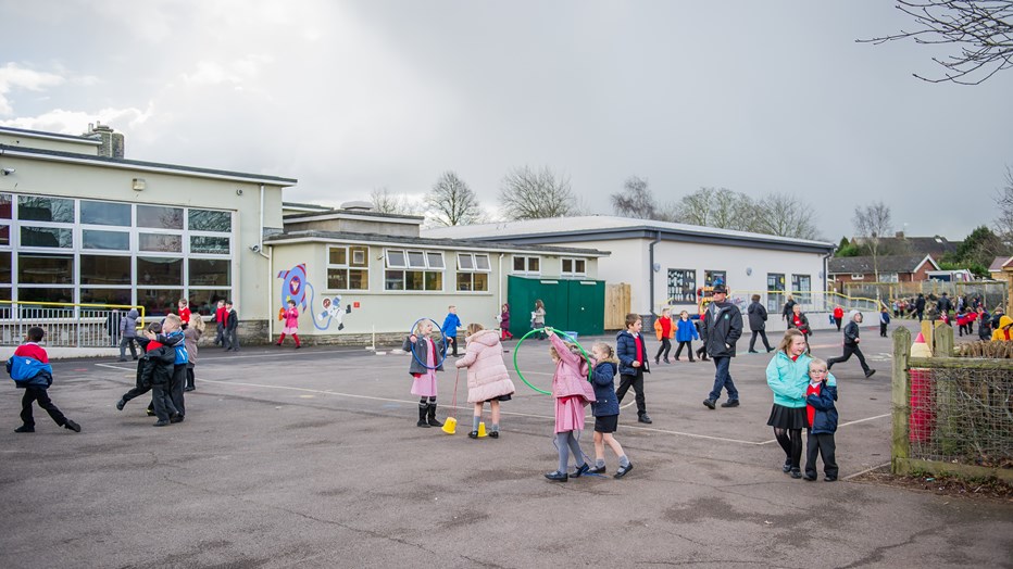 Outdoor play at West Town Lane Academy in south Bristol Outdoor play at West Town Lane Academy in south Bristol