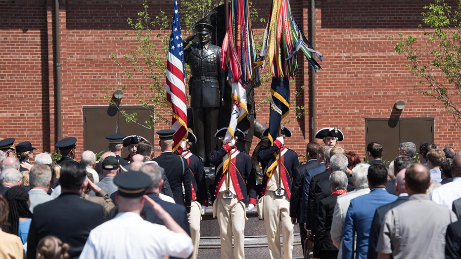 The new Old Guard Monument at Fort Meyer honors the 3rd U.S. Infantry Regiment.  The focus of the monument is a bronze sculpture featuring three Old Guard soldiers that represent a different aspect of the regimen’s service over time. The new Old Guard Monument at Fort Meyer honors the 3rd U.S. Infantry Regiment.  The focus of the monument is a bronze sculpture featuring three Old Guard soldiers that represent a different aspect of the regimen’s service over time.